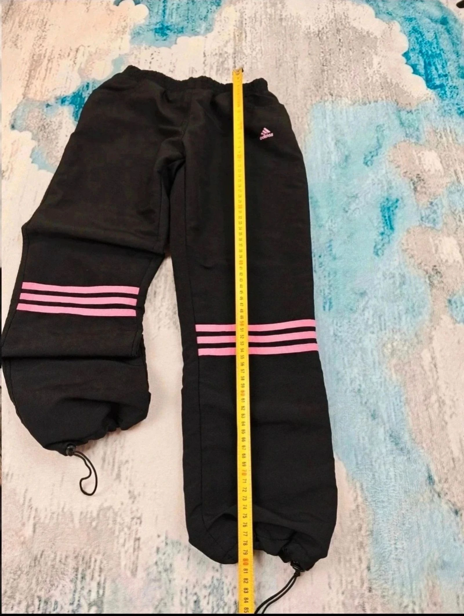 Calças de Treino Adidas 3-Stripes Vintage Y2K Preto Rosa XS – photo 9